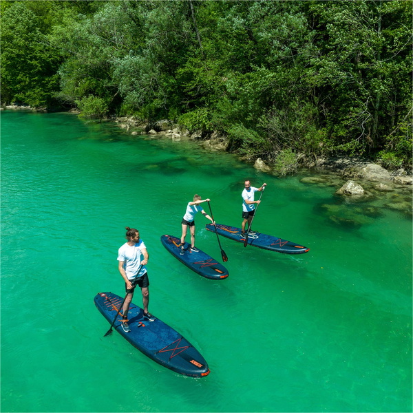 Jobe E-duna Elite 11'6 Aufblasbares Paddle Board Paket 488823001 - Blau - Board, Tasche, Pumpe, Paddel, Finne & Leash